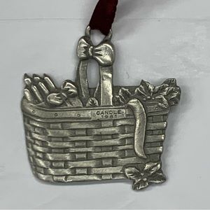 Longaberger Pewter 1981 Candle Ornament